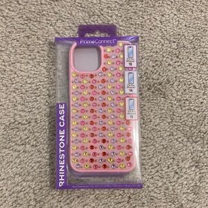 Pink Rhinestone Phone Case for iPhone 13/14/15